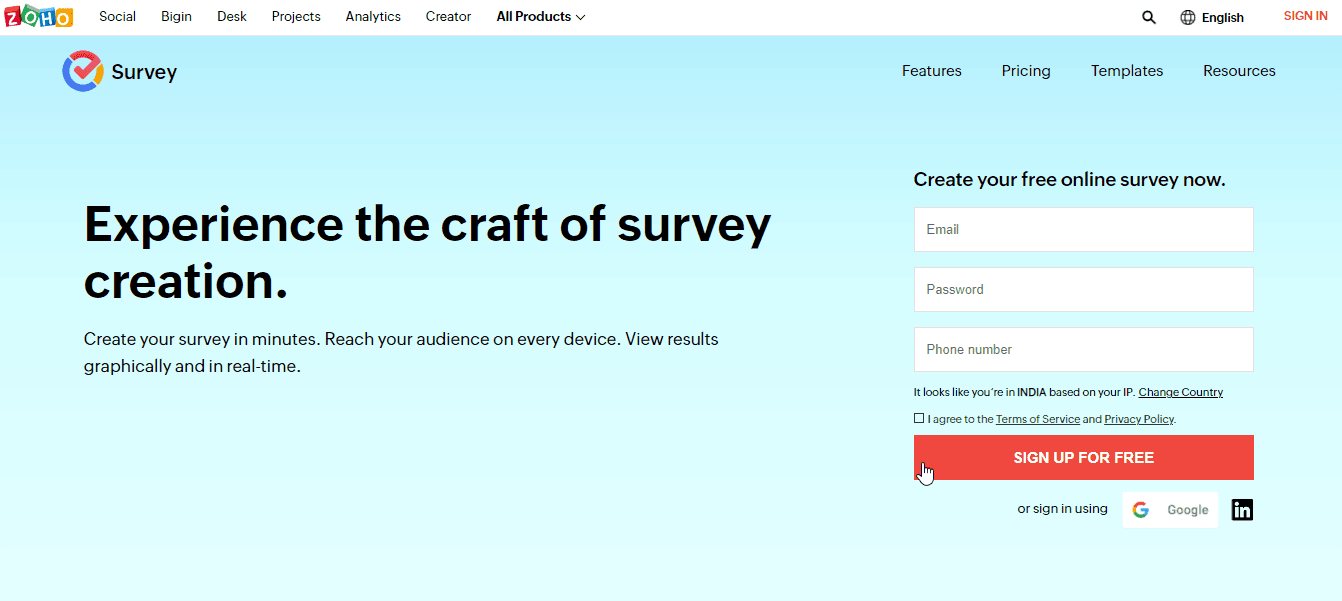 zoho survey