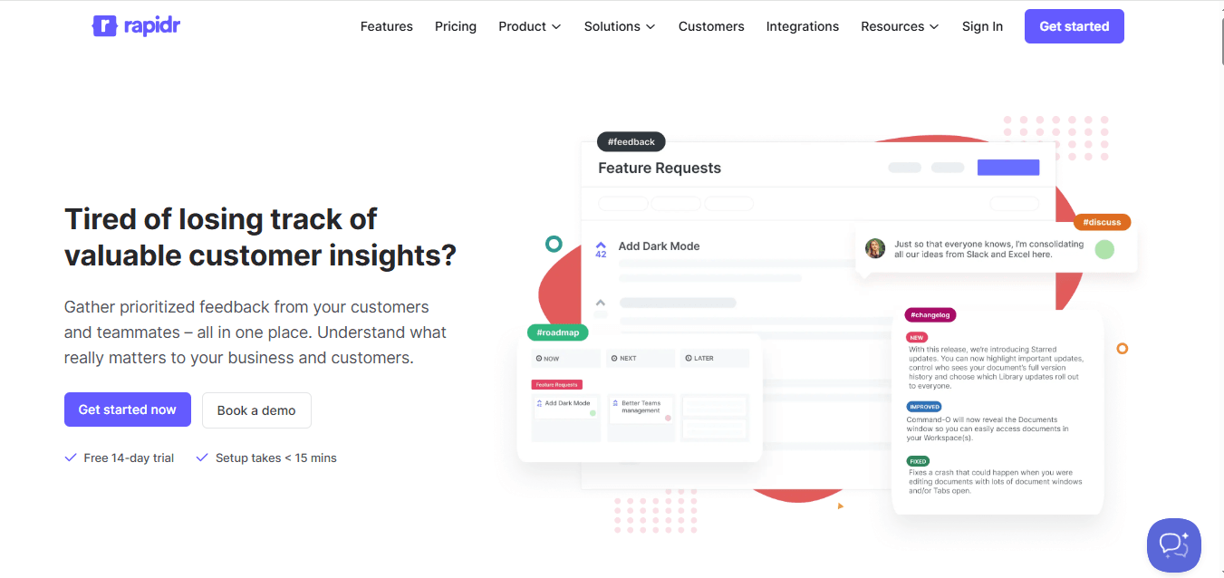 Rapidr home page