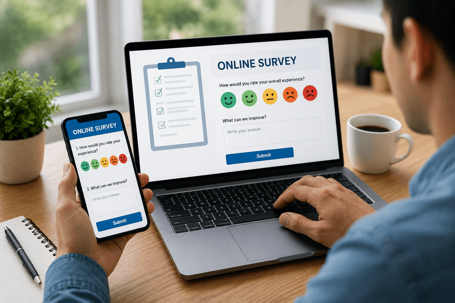 online surveys vs offline surveys