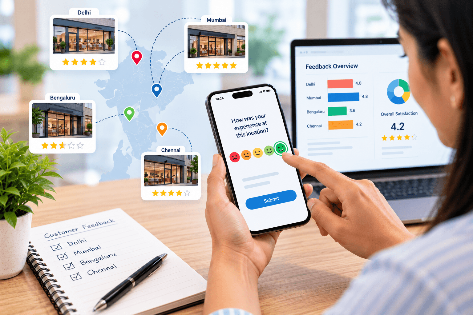 Compare Feedback Across Locations